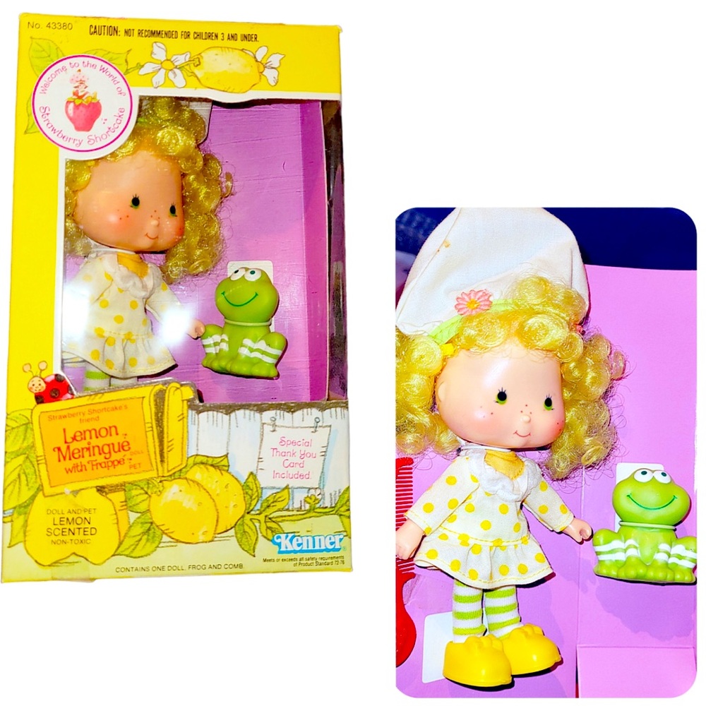 Vintage Lemon Merengue Doll with Frappe Pet In Box